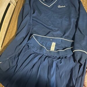 Reebok Blue and White Sports Skirt Set